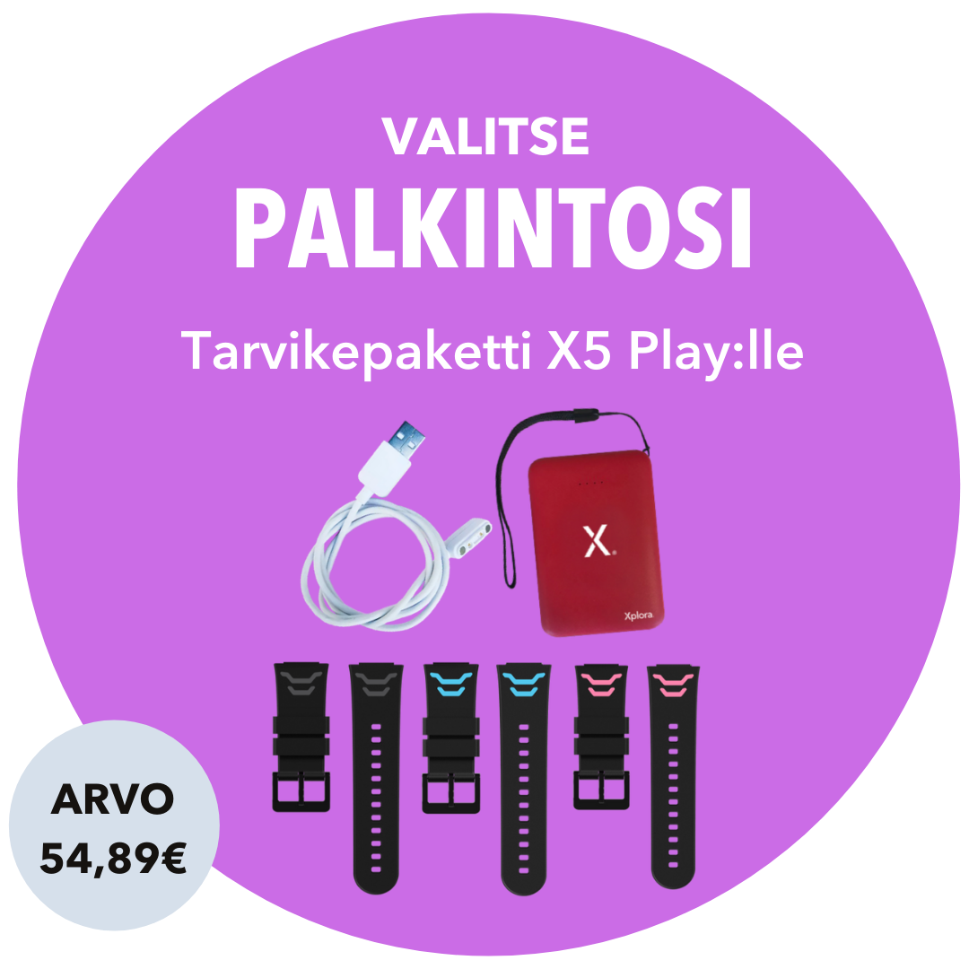 Palkinto tarvikepaketti X5 Play