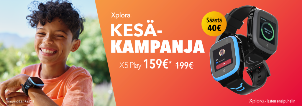 Xplora kesäkampanja x5 play