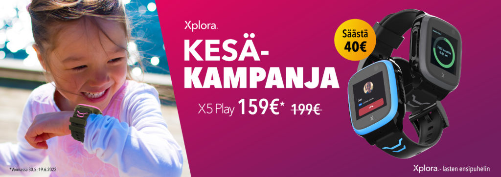 Xplora kesäkampanja x5 play